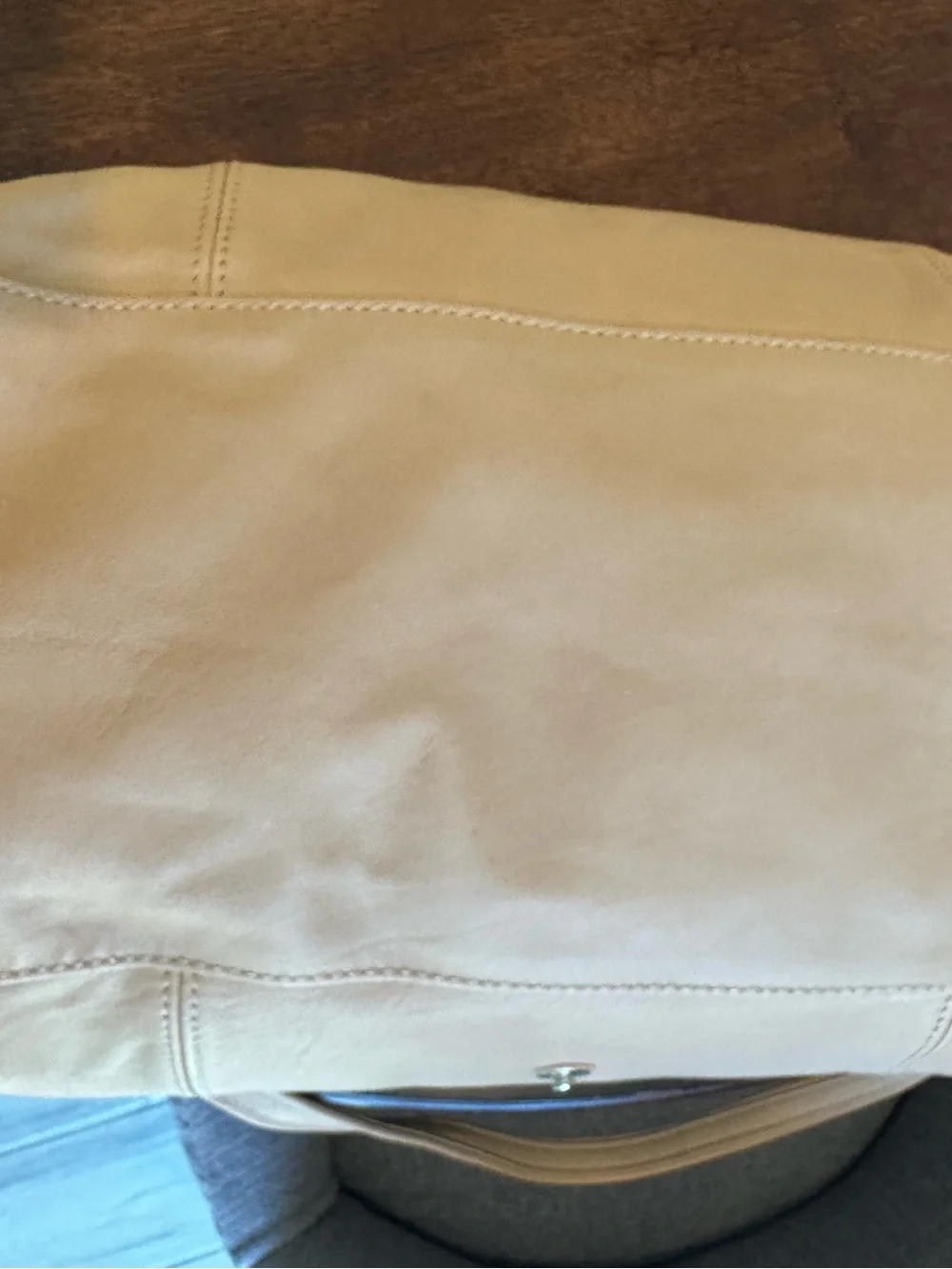 Longchamp Le Pliage Cuir Tote Bag Beige Blush Leather